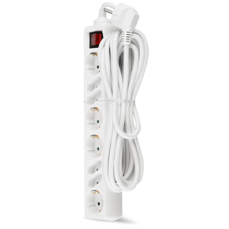 REV Power Strip - Multiple Socket 8-Way 3500 W Cable