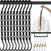 10 space saving hangers, sturdy 5-hole cascading hangers for organizing
