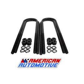 American Automotive 2003-2011 RAM 2500 3500 2WD 3" Rear Lift U Bolts 11" Extra Long OEM Material