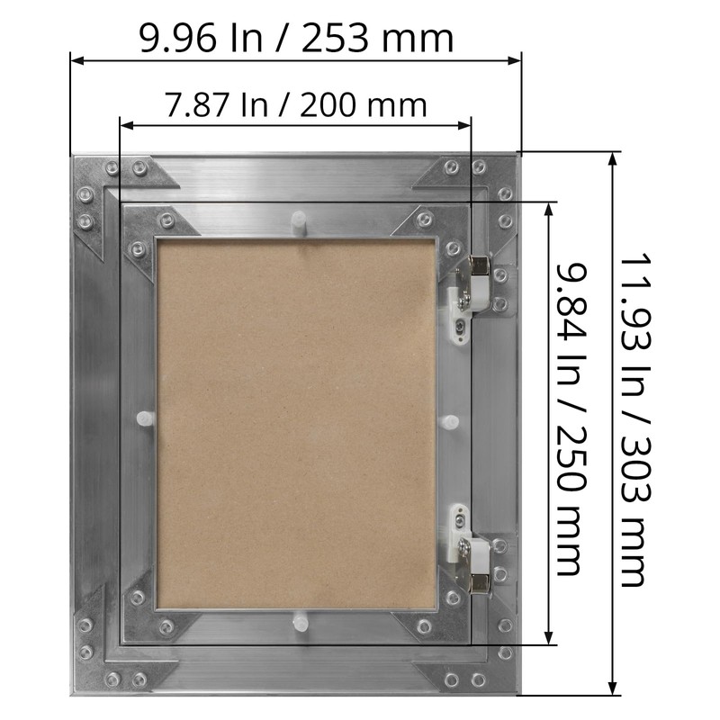 ECOPRO VENT 8" x 10" Inch Aluminum Drywall Access Panel