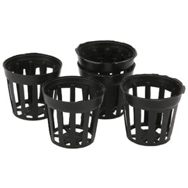 HEEPDD Black Basket Aquarium, Small Gardens with Aquarium Water Plant Basket Plastic Materials for Planting [S] Decor