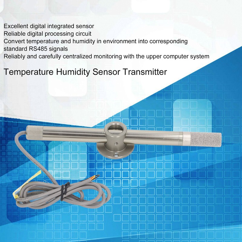 Temperature Humidity Sensor Transmitter RS485 Indoor Outdoor Wall Mounted High