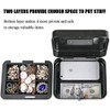 JORSION Locking Medium Steel Cash Box with Money Tray,Lock Box