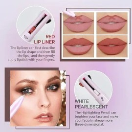 Lápiz De Maquillaje 4 En 1 Herramienta, Lápiz De Cejas                                                                                                