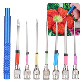 Magic Needle for Embroidery, Steel Embroidery, Punch Punch Art Needles with Handle Ry Kit Set Knitting