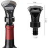 2PC Wine Aerator Pourer, Premium Black Wine Decanter Spout