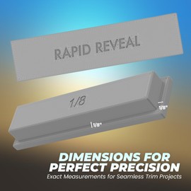 Rapid Reveal - Trim Reveal Tool Set - 1/8", 3/16", 1/4" - Precision Trim Gauges - Door Reveal Tools - Durable ABS Plastic - Accurate Jamb Marking - Finish Carpentry DIY - Made in the USA (3 Pack)