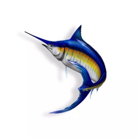 Real Sticky Marlin Fish Saltwater Sticker Fishing Cup Laptop Car Vehicle Window Bumper Decal