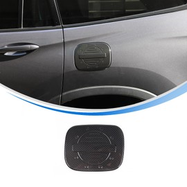 HIRUFAIT Fuel Filler Tank Cover Trim Compatible with Honda Pilot 2016-2022, Door Gas Cap Protector Cover Exterior Accessories ABS Material (Carbon Fiber Pattern)