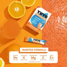 Pack 80 Unidades  Yuyo Vitaminas  Naranja  Electrolitos                                                                                               