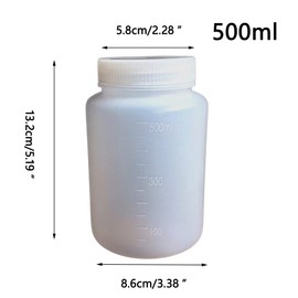 SEIWEI Chemical Reagent Plastic Laboratory Bottle Wide Mouth Sample Container for Liquid Sealing
