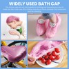 100 Pcs Disposable Shower Caps, Waterproof Shower Cap Essential For