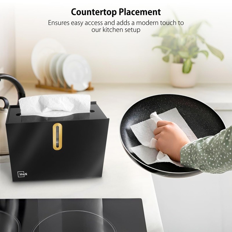 H4N Multifold Hand Paper Towel Dispenser Countertop, Compact Design, Single