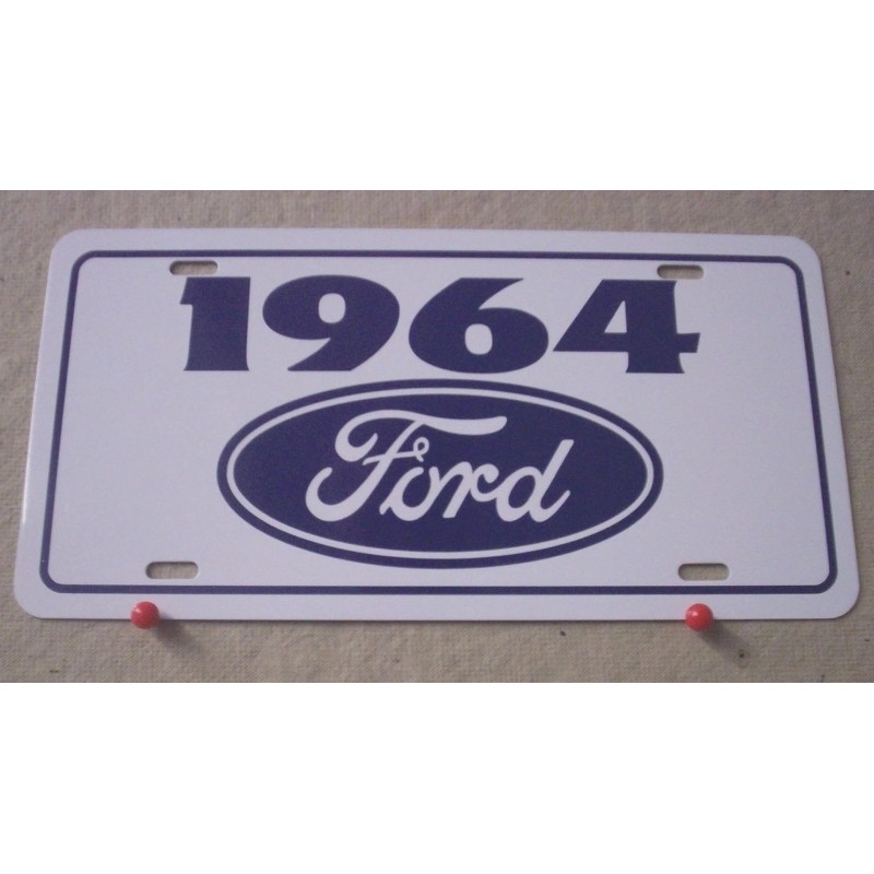 1964 Ford license Plate tag Falcon Fairlane Mustang gt Thunderbird