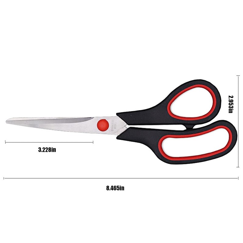 Scissors, Multipurpose office Scissors,8.5 Inch Ultra Sharp Shears, Comfort-Grip Handles