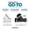 Fernco 1.5 in. Hub Flexible PVC Wye DWV Pipe Fitting