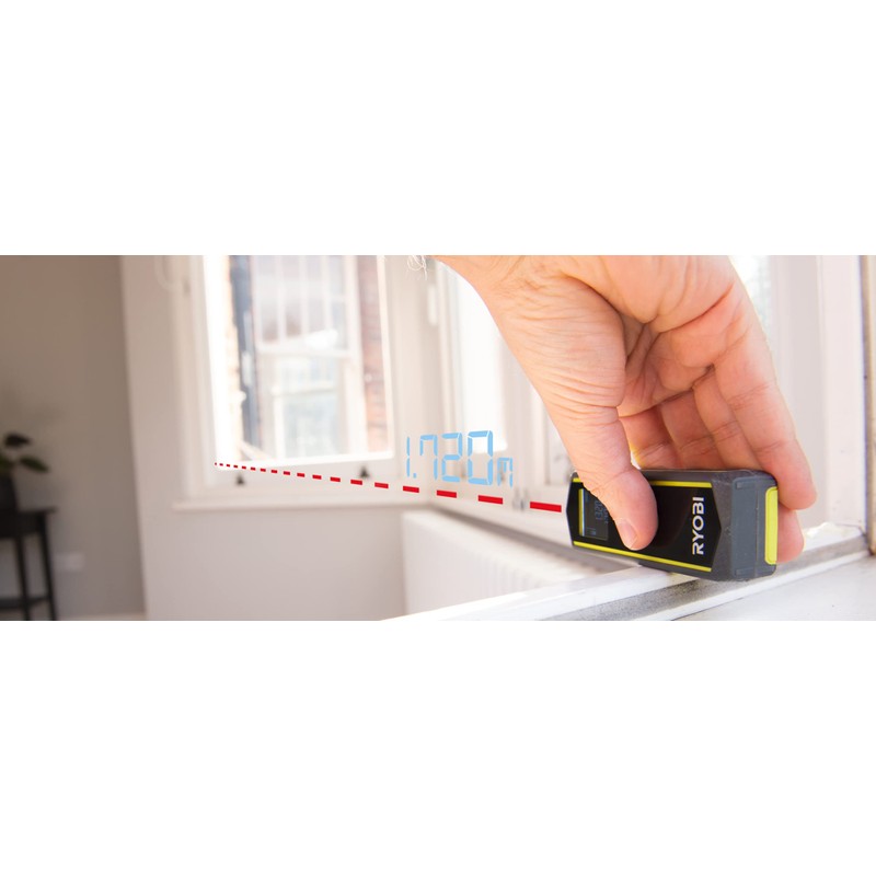 RYOBI RBLDM20 Rangefinder (0.15 m to 20 m Range, Accuracy