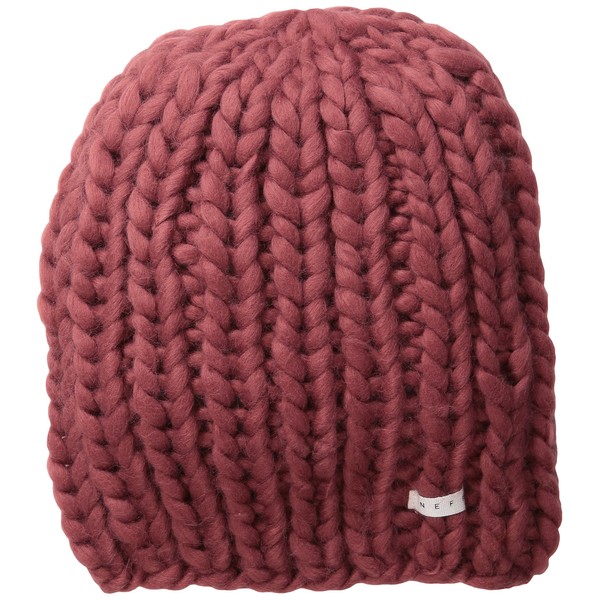 NEFF Women's Cara Slouchy Knit Beanies Winter Hats for Men & Women, Marsala, One Size