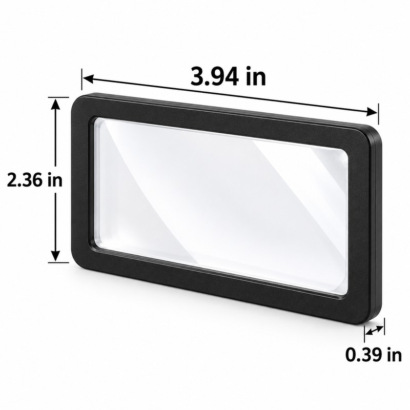 1–10Pcs Portable Card-Sized Magnifying Glass – Slim Pocket Magnifier for