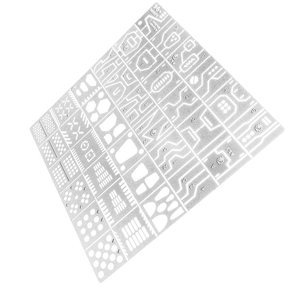 Gundam Military Tank Figure Cutting Auxiliary Ruler Board Tool Carving