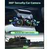 LAMTTO 360° Dash Camera 4 CH 1080P FHD Dash Cam