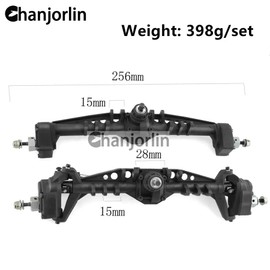 Chanjorlin 1/10 RC Crawler Car Front and Rear Currie F9 Portal Axle Set Assemble Compatible with 1:10 Scale RC Crawler Car Axial Capra UTB10 1.9 UTB Upgrade Parts (Front Axle)