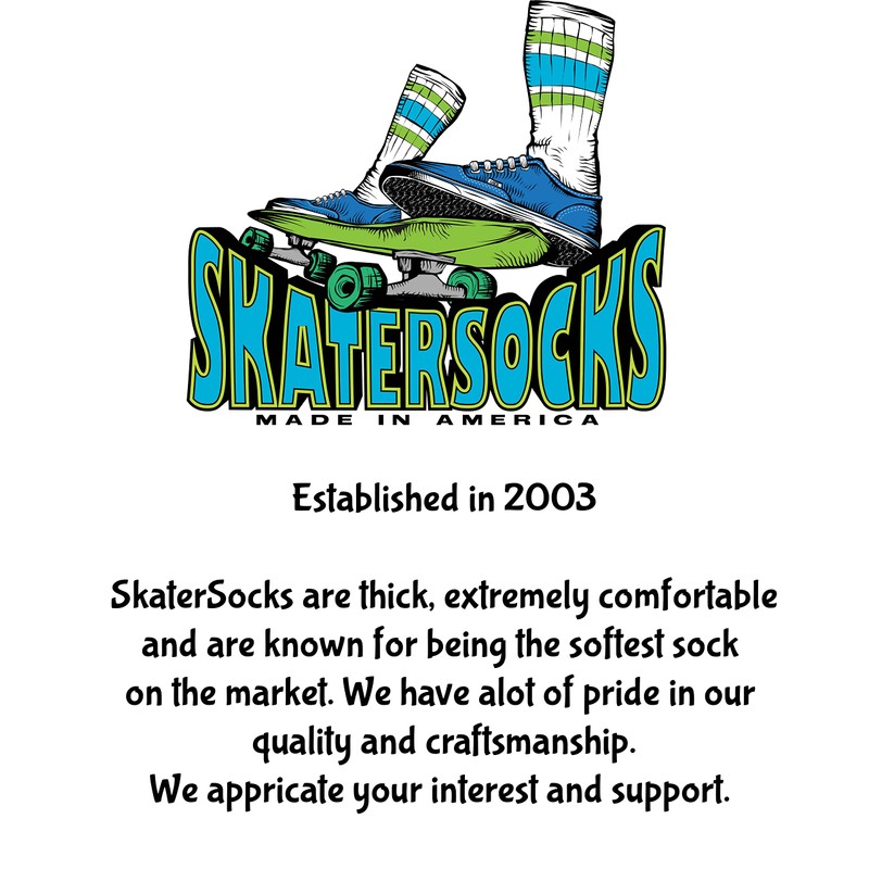 SKATERSOCKS - Calcetines para patinar de 30 pulgadas por encima