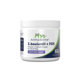 AnimalBiome Pet Probiotics - S. boulardii + FOS Probiotic and Prebiotic Powder for Dogs and Cats 60g | AnimalBiome