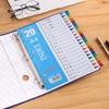 1-20 Part File Dividers A4,【6Pack】 Plastic A4 Folder Dividers for