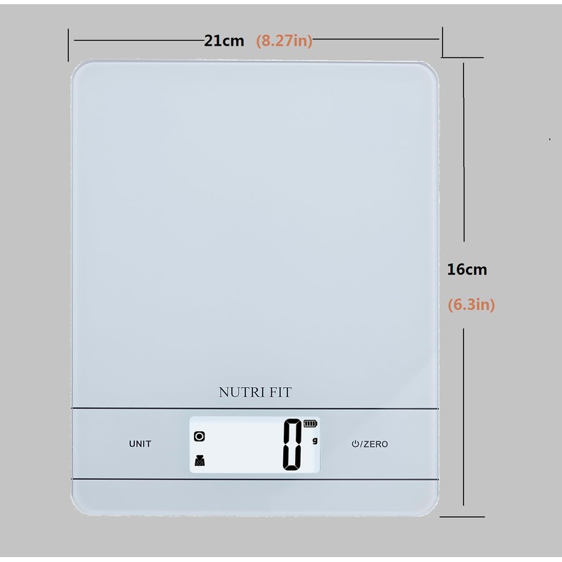 NUTRI FIT Digital Kitchen Scales, High-Precision Electronic Scales with Dough