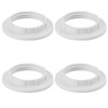 DiCUNO E12 Light Socket Ring, Lamp Shade Ring Collar, White