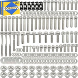 GOLKNHA 164 PCS Polished Stainless Steel Engine Bolt Screw Kit for Banshee YFZ350 1987-2006