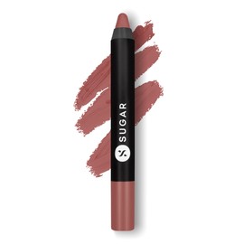 SUGAR Cosmetics Labiales Matte As Hell Para Mujer. Duran Hasta Más De 8 Horas. Lápiz Labial Con Sacapuntas. 2,8 G (Paquete De 1). 20 Buffy Summers.   
