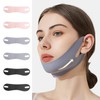HINFHI 6-Piece Ear-Mounted V-Face Mask, Double Chin Lifter, Simple Solid