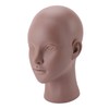Female Bald Head Mannequin PVC Soft Rubber Human Skin Texture