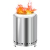 Ralux Portable Stainless Steel Smokeless Fire Pit for Outdoor Adventures