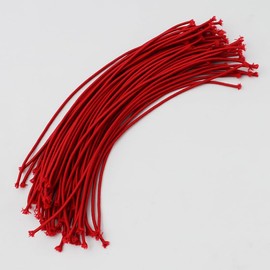 Castanet Replacement Rubber Cord, Red, Approx. 7.9 inches (20 cm), 50 Pieces, Replacement Cords, Rubber