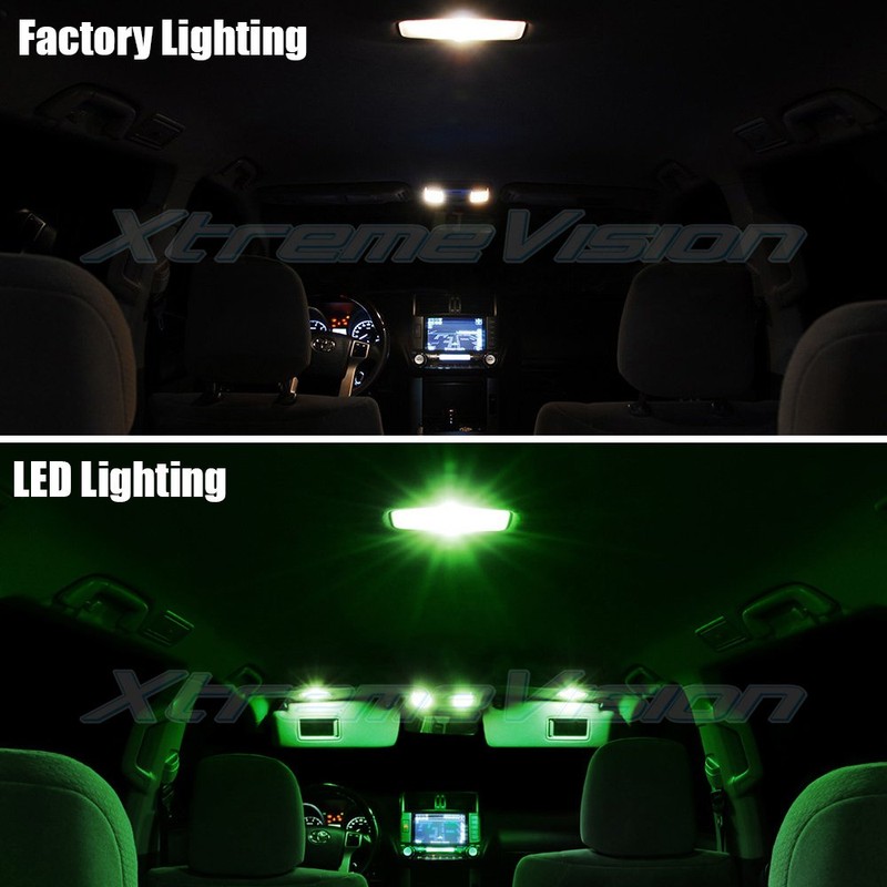 XtremeVision Interior LED for Toyota Camry 2012-2014 (14 Pieces) Green