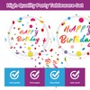 50 Pcs Happy Birthday Plates and Napkins Party Supplies, Happy