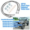 89715 Front/Rear Extended Brake Lines Replacement for Jeep Wrangler TJ