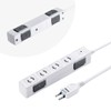 Sanwa Supply TAP-SPWMG24-3 Lightning Guard Tap, 2P, 4 Openings, 9.8