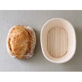 cotta 92005 Bread Fermentation Basket Oval Shape 8.3 inches (21 cm), Beige, 7x21x16