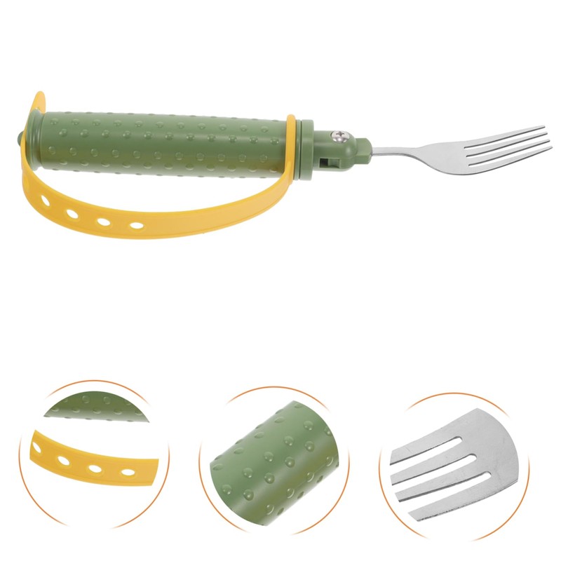 OHPHCALL Car Handle Assist Elderly Fork Spoon for Disabled People