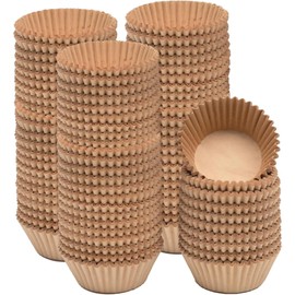 Gcardist Pack of 300 Brown Muffin Cases Cupcake Liners Odourless Food Grade Baking Cups (Standard Size)