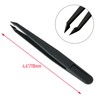10 Pcs Plastic Anti Static Carbon Fiber Tweezers Set, 4.5