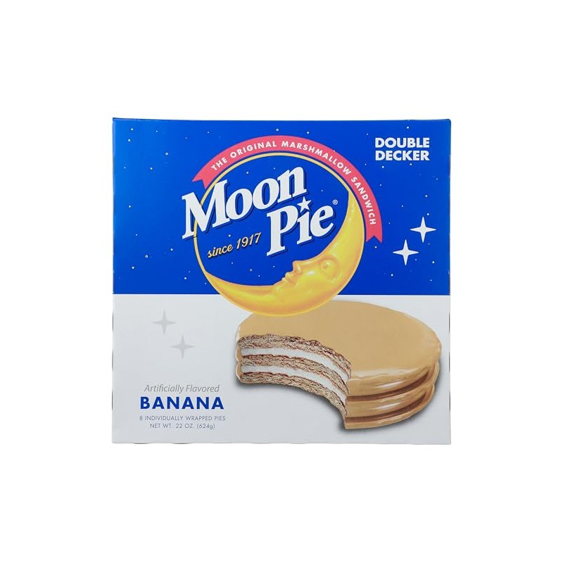 Moon Pie - Double Decker Banana - Box of 8