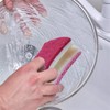 Non-Scratch Scrub Sponge with A Comfortable Grip, Heavy Duty Duel