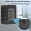 Air Quality Monitor Portable LCD Backlight Screen CO2 TVOC HCHO