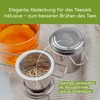BitterLiebe® Tea Strainer for Loose Tea with Stainless Steel Drip