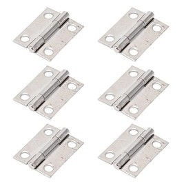10 Uds. Bisagras de 1 Pulgada, Bisagra Marina de 4 Agujeros, Bisagra de Acero Inoxidable, Bisagras de Tope Plegables de 4 Agujeros para Puertas de Armario de Cajas Marinas